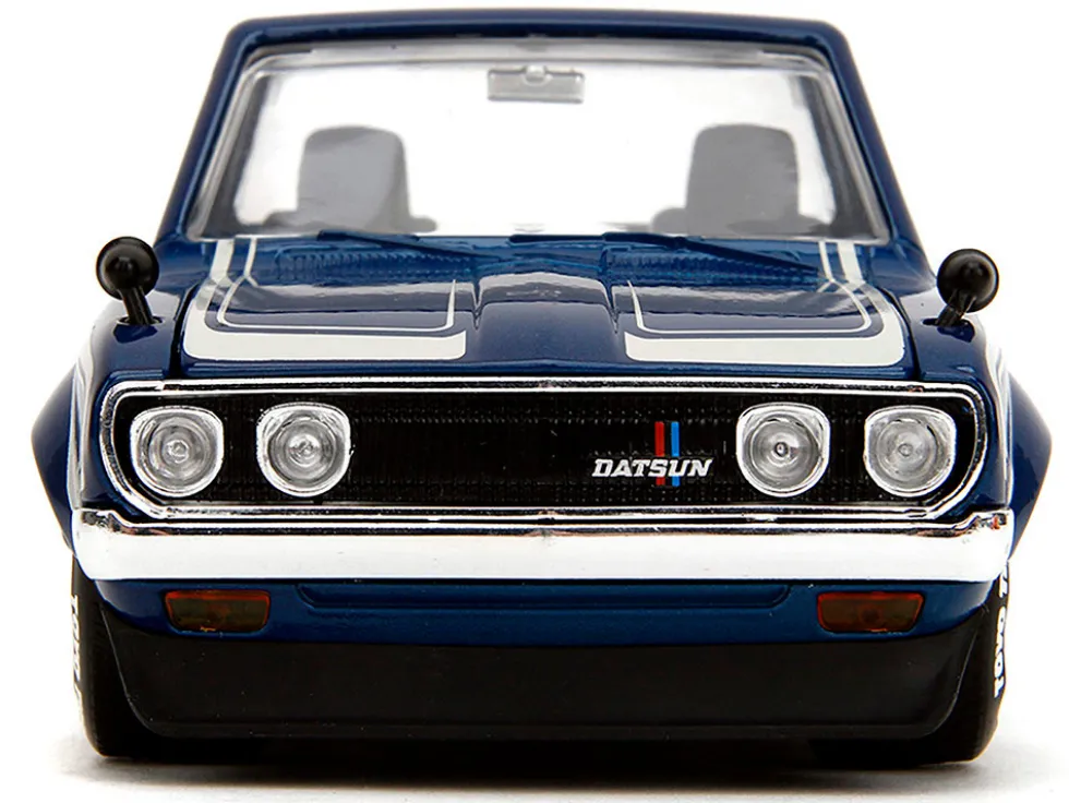 1972 Datsun 620 Pickup Truck Blue Metallic and Cream "JDM Tuners" Series 1/24 Diecast Model Car by Jada
