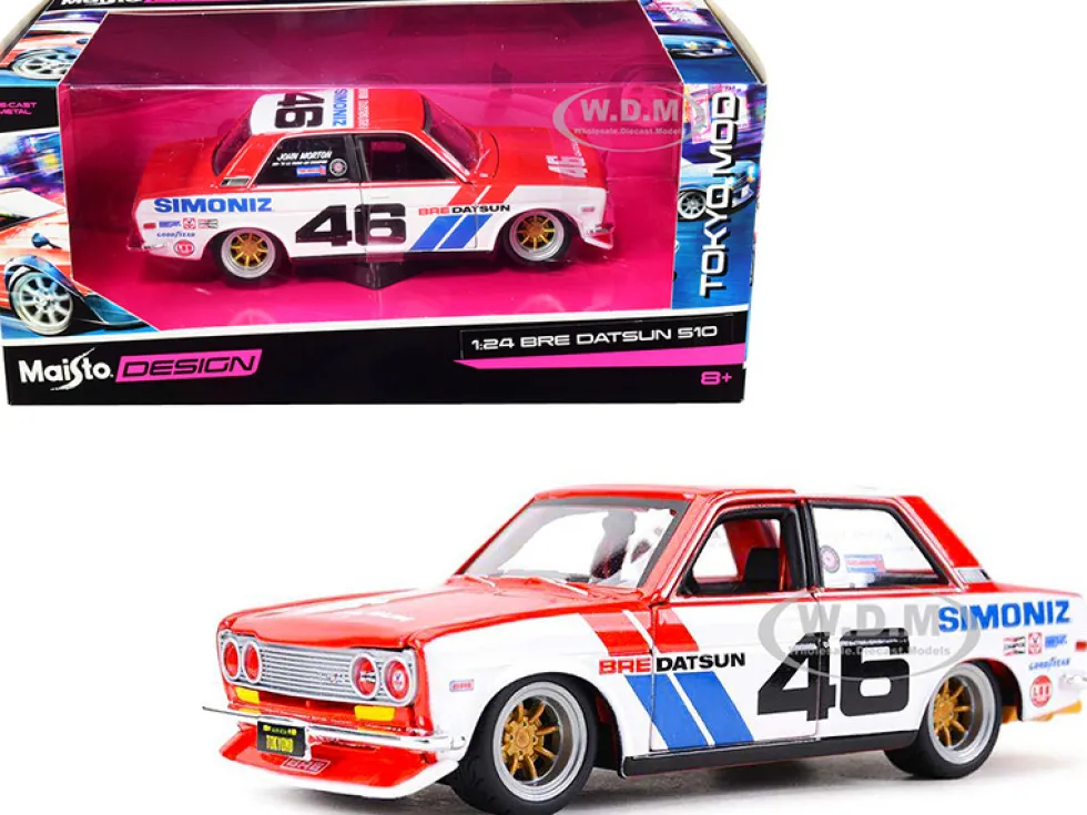 Datsun 510 #46 Simoniz BRE Brock Racing Enterprises Tokyo Mod 1/24 Diecast Model Car Maisto 32532