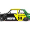 Datsun Street 510 "Racing V2" Black and Green with Yellow Accents (Designed by Jun Imai) "Kaido House" Special 1/64 Diecast Model Car by Mini GT