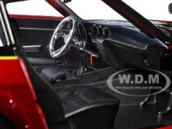 1972 Datsun 240Z Black and Red Metallic with Graphics Fast X 2023 Movie Fast & Furious Series 1/24 Diecast Model Car Jada 34916