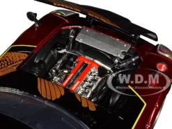 1972 Datsun 240Z Black and Red Metallic with Graphics Fast X 2023 Movie Fast & Furious Series 1/24 Diecast Model Car Jada 34916