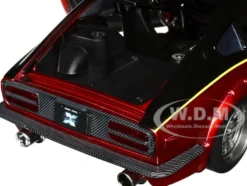 1972 Datsun 240Z Black and Red Metallic with Graphics Fast X 2023 Movie Fast & Furious Series 1/24 Diecast Model Car Jada 34916