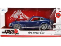 1972 Datsun 240Z Blue with White Stripes "JDM Tuners" Series 1/24 Diecast Model Car by Jada