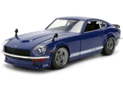 1972 Datsun 240Z Blue with White Stripes "JDM Tuners" Series 1/24 Diecast Model Car by Jada