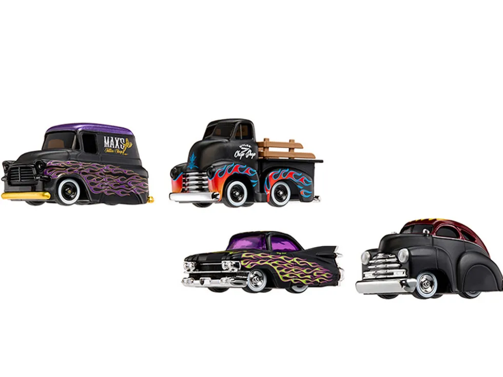 Dead Sleds Double Pack Series 7 Set of 4 Cars Diecast Model Cars by CarTuned