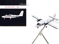 De Havilland DHC 6 300 Commercial Aircraft Allegheny Airlines White with Blue Stripes Gemini 200 Series 1/200 Diecast Model Airplane GeminiJets G2USA1033