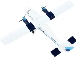 De Havilland DHC 6 200 Commercial Aircraft Eastern Air Lines Metro Express White with Blue Stripes Gemini 200 Series 1/200 Diecast Model Airplane GeminiJets G2EAL1037