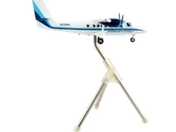 De Havilland DHC 6 200 Commercial Aircraft Eastern Air Lines Metro Express White with Blue Stripes Gemini 200 Series 1/200 Diecast Model Airplane GeminiJets G2EAL1037