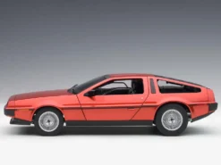 Delorean DMC 12 Metallic Red 1/18 Model Car Autoart 79918