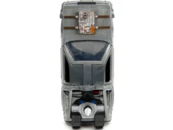 DeLorean DMC Time Machine Brushed Metal Train Wheel Version Back to the Future Part III 1990 Movie Hollywood Rides Series 1/32 Diecast Model Car Jada 34786