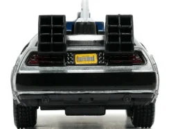 DeLorean DMC Time Machine Brushed Metal Back to the Future Part III 1990 Movie Hollywood Rides Series 1/32 Diecast Model Car Jada 32290