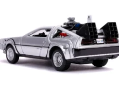 DeLorean DMC Time Machine Silver Back to the Future Part II 1989 Movie Hollywood Rides Series 1/32 Diecast Model Car Jada 30541