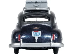 1946 DeSoto Suburban Roof Rack Luggage Butterfly Blue Metallic Crystal Gray Top 1/87 HO Scale Diecast Model Car Oxford Diecast 87DS46004