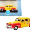 1946 1948 DeSoto Suburban Yellow Red San Francisco Taxi The Godfather Movie 1/87 HO Scale Diecast Model Car Oxford Diecast 87DS46002