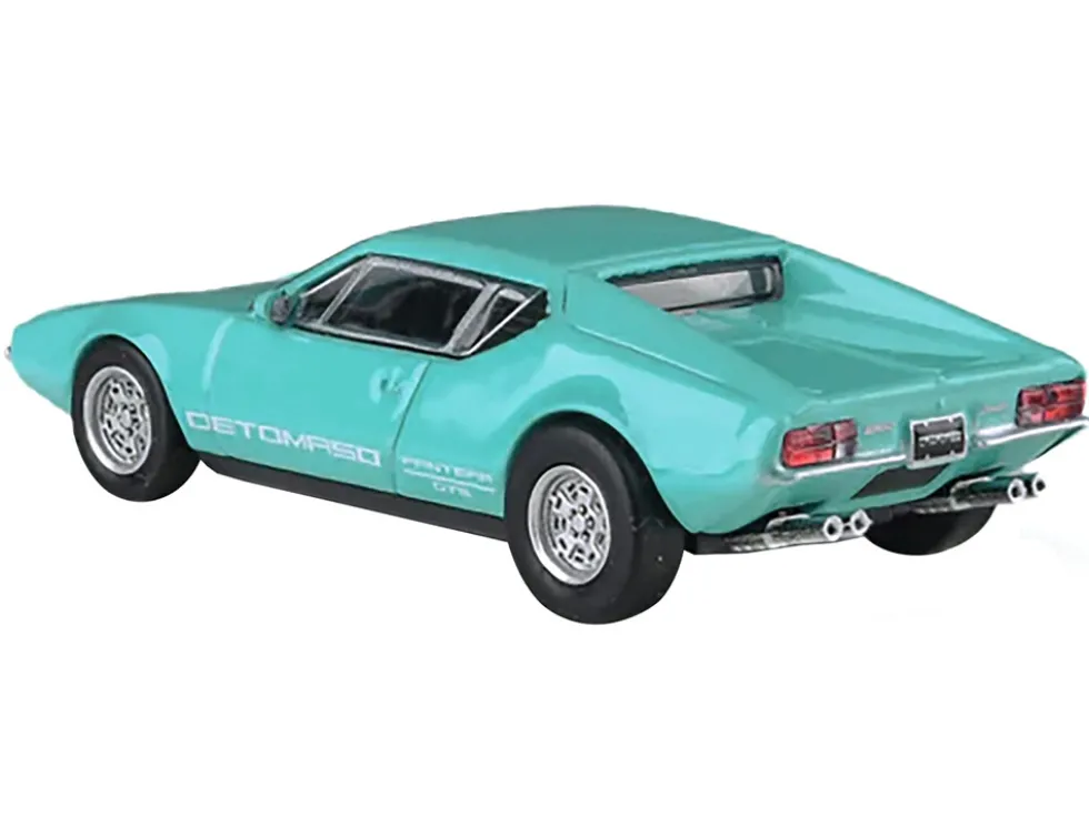 1972 De Tomaso Pantera Verde Aqua 1/64 Diecast Model Car by Paragon Models