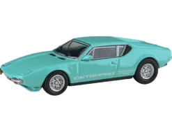 1972 De Tomaso Pantera Verde Aqua 1/64 Diecast Model Car by Paragon Models