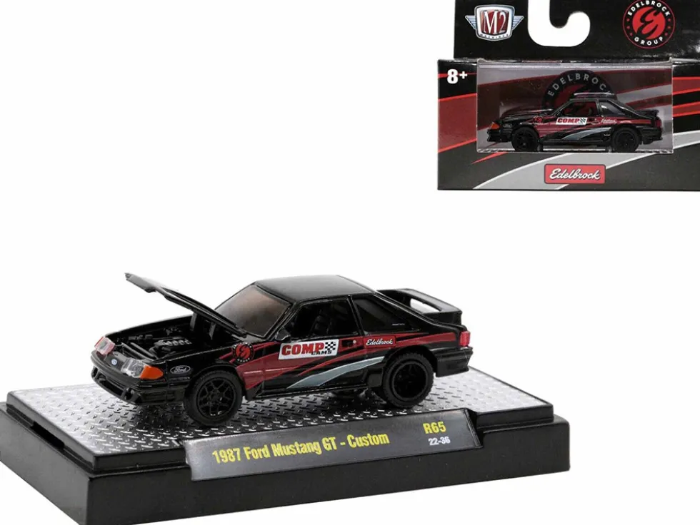 Detroit Muscle Set of 6 Cars IN DISPLAY CASES Release 65 Limited Edition 1/64 Diecast Model Cars M2 Machines 32600-65