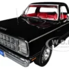 1979 Dodge Adventurer Sweptline Pickup Truck Black with Red Interior "American Muscle" Series 1/18 Diecast Model Car by Auto World
