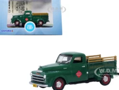 1948 Dodge B 1B Pickup Truck Green Railway Express Agency 1/87 (HO) Scale Diecast Model Car Oxford Diecast 87DP48004