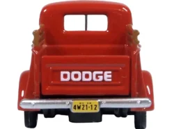 1948 Dodge B-1B Pickup Truck Red 1/87 HO Scale Diecast Model Car Oxford Diecast 87DP48001