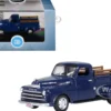 1948 Dodge B-1B Pickup Truck Waterway Blue 1/87 (HO) Scale Diecast Model Car by Oxford Diecast