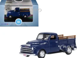 1948 Dodge B-1B Pickup Truck Waterway Blue 1/87 (HO) Scale Diecast Model Car by Oxford Diecast
