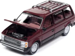 1985 Dodge Caravan Van Crimson Red and Black 
