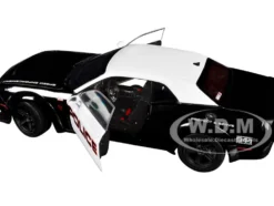 2023 Dodge Challenger Demon "Police" Black and White 1/18 Diecast Model Car by Solido