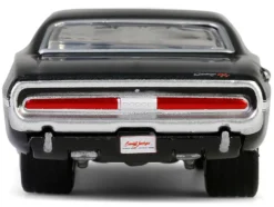 1970 Dodge Challenger R/T 440 Black with White Stripes "Barrett-Jackson" Series 15 1/64 Diecast Model Car by Greenlight