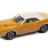 1971 Dodge Challenger R/T Butterscotch with White Top and Interior "Classic Gold Collection" 1/64 Diecast Model Car by Johnny Lightning