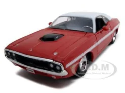1970 Dodge Challenger R/T Coupe Red 1/24 Diecast Model Car Maisto 31263