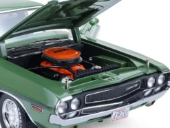 1970 Dodge Challenger R/T Hemi F8 Green with Black Stripes and Green Interior 