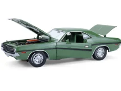 1970 Dodge Challenger R/T Hemi F8 Green with Black Stripes and Green Interior 
