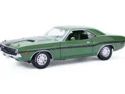 1970 Dodge Challenger R/T Hemi F8 Green with Black Stripes and Green Interior 