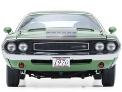 1970 Dodge Challenger R/T Hemi F8 Green with Black Stripes and Green Interior 