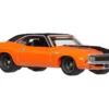 1970 Dodge Challenger R/T Orange with Black Hood and Top "2 Fast 2 Furious" (2003) Movie "Fast & Furious" Series Diecast Model Car by Hot Wheels
