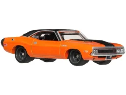 1970 Dodge Challenger R/T Orange with Black Hood and Top "2 Fast 2 Furious" (2003) Movie "Fast & Furious" Series Diecast Model Car by Hot Wheels