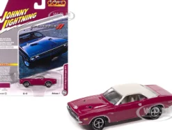 1971 Dodge Challenger R/T Panther Pink with White Top and Interior
