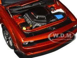 2022 Dodge Challenger R T Scat Pack Widebody Sinamon Stick Orange 1/18 Model Car Autoart 71773