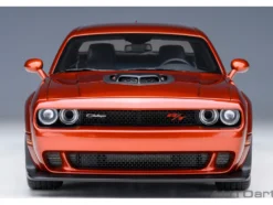 2022 Dodge Challenger R T Scat Pack Widebody Sinamon Stick Orange 1/18 Model Car Autoart 71773