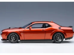 2022 Dodge Challenger R T Scat Pack Widebody Sinamon Stick Orange 1/18 Model Car Autoart 71773