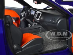 2022 Dodge Challenger R T Scat Pack Widebody Indigo Blue 1/18 Model Car Autoart 71772