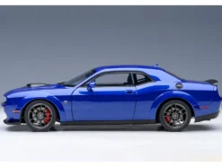 2022 Dodge Challenger R T Scat Pack Widebody Indigo Blue 1/18 Model Car Autoart 71772