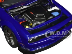 2022 Dodge Challenger R T Scat Pack Widebody Indigo Blue 1/18 Model Car Autoart 71772