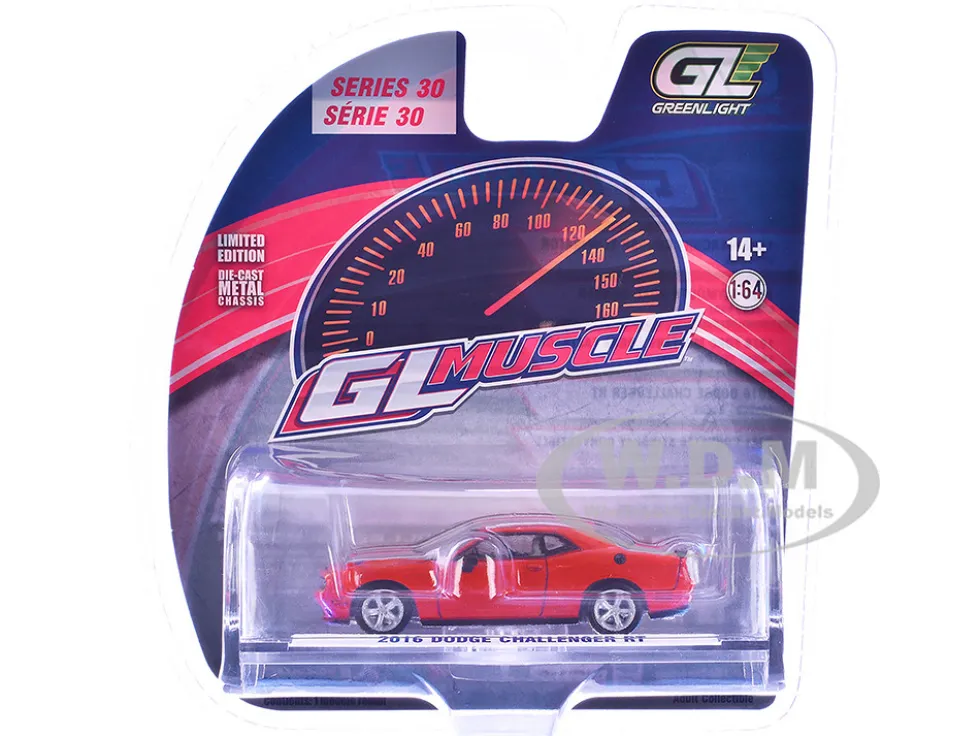 2016 Dodge Challenger RT Torred "GreenLight Muscle" Series 30 1/64 Diecast Model Car by Greenlight