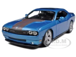 2008 Dodge Challenger SRT8 Blue 1/24 Diecast Model Car Maisto 31280