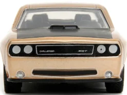 2012 Dodge Challenger SRT8 Gold Metallic with Black Hood Pink Slips Series 1/32 Diecast Model Car Jada 34855
