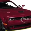 2018 Dodge Challenger SRT Hellcat Widebody Burgundy Metallic Die-Cast Collection Series 1/24 Diecast Model Car Motormax 79350