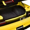 Dodge Challenger SRT Hellcat Widebody Yellow Jacket Satin Black Hood 1/18 Model Car Autoart 71737
