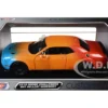 2018 Dodge Challenger SRT Hellcat Widebody Blue, Orange and Red Gradient "Custom Wrap" Series 1/24 Diecast Model Car by Motormax